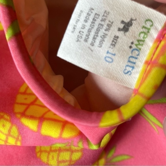 Crewcuts pineapple print swimsuit. Girl size 10 - Picture 2 of 11